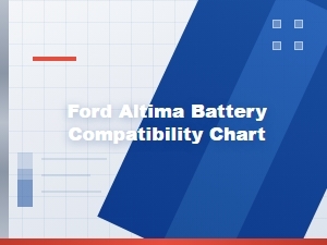 Ford Altima Battery Compatibility Guide