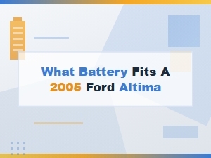 Battery Specifications for the Ford Altima
